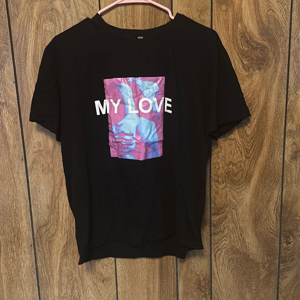 My Love Black Graphic Shirt Unisex